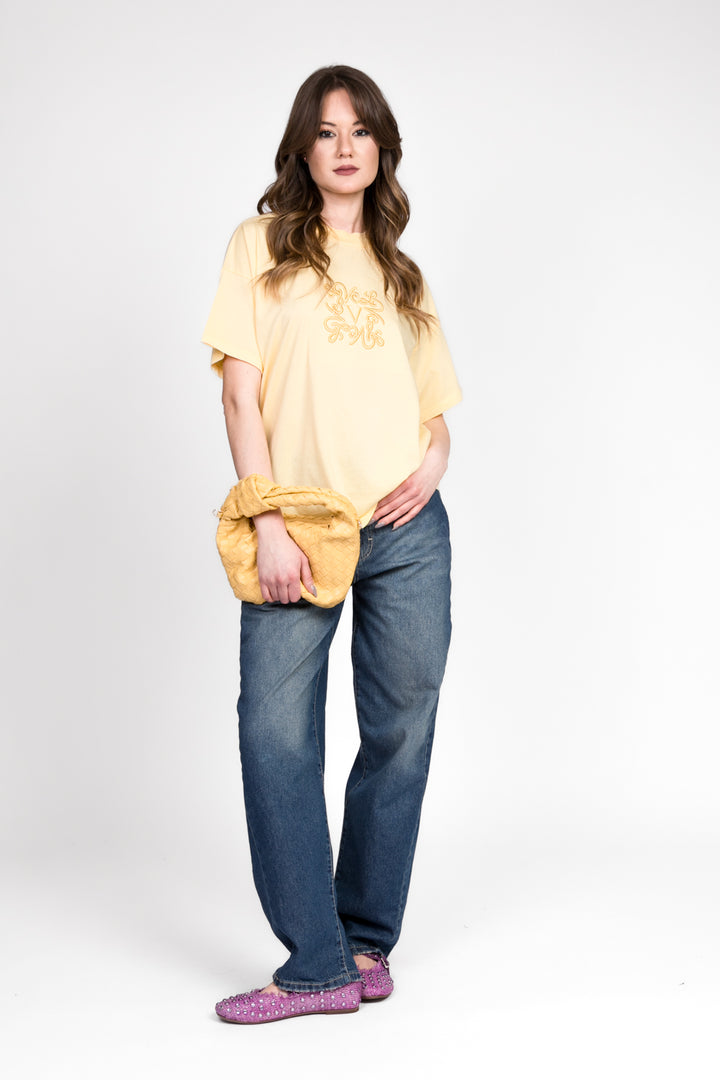 Vicolo - T-shirt con ricamo logo Art. RD0119