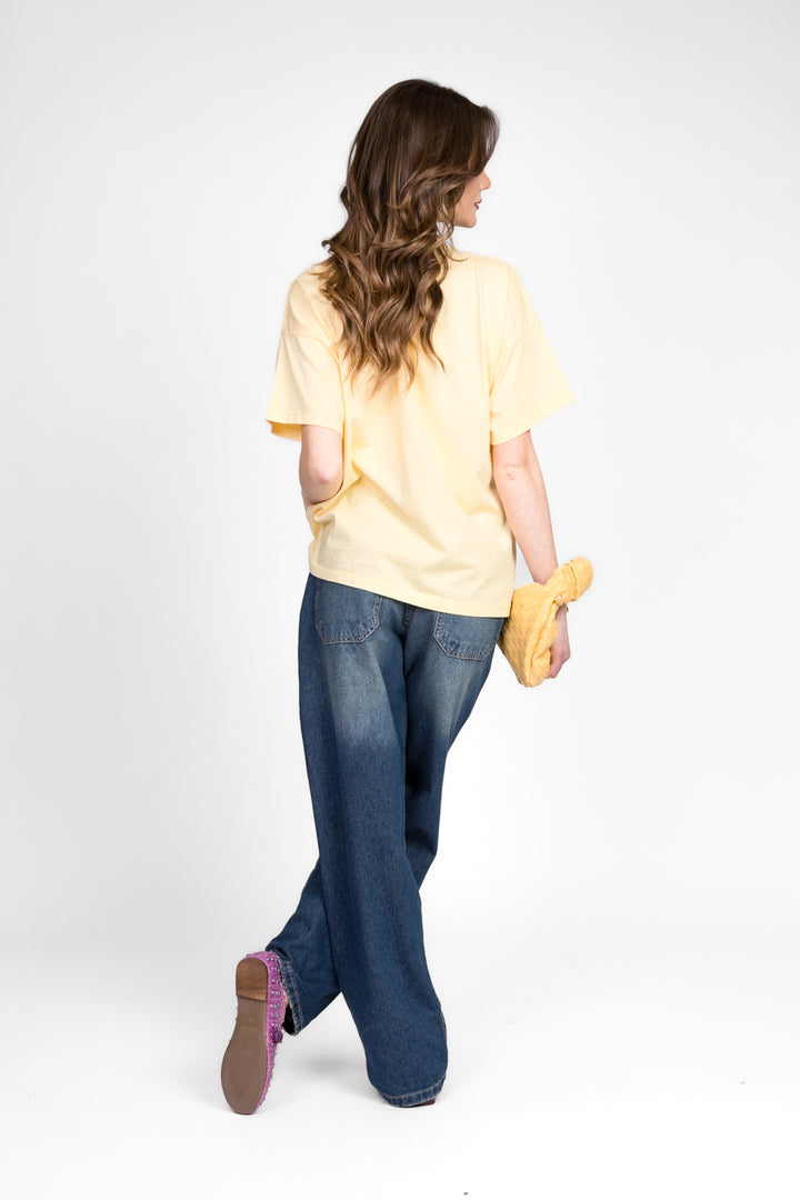Vicolo - T-shirt con ricamo logo Art. RD0119