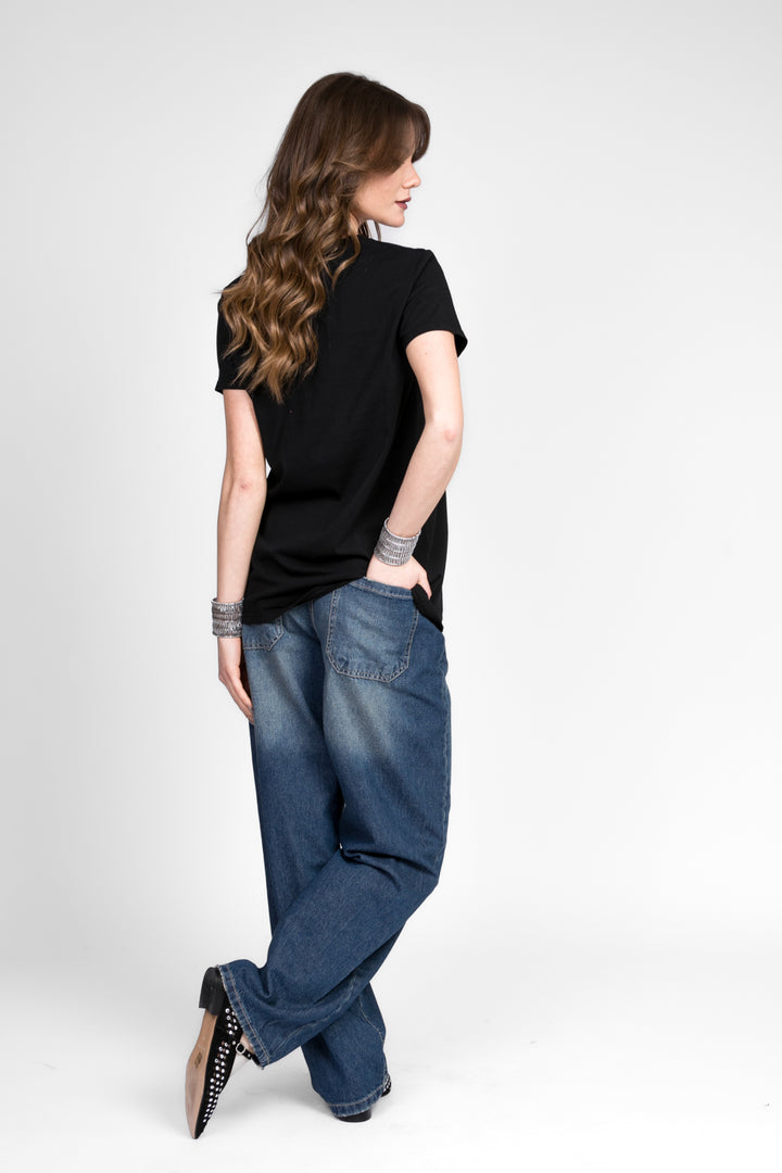 Vicolo - T-shirt con girocollo gioiello Art. RD0150
