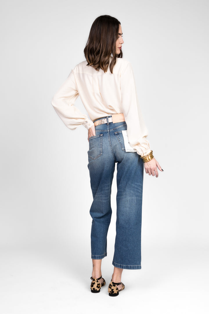 Emunà - Camicia misto seta con taschini Art. CM13-0061