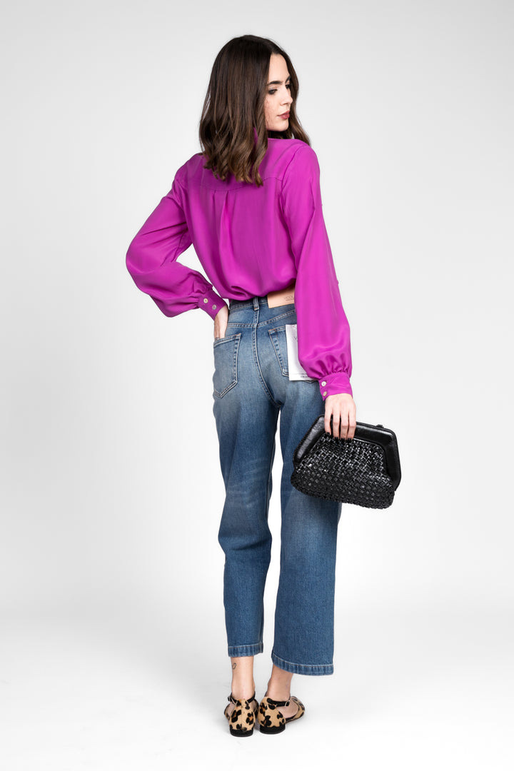 Emunà - Camicia misto seta con taschini Art. CM13-0061