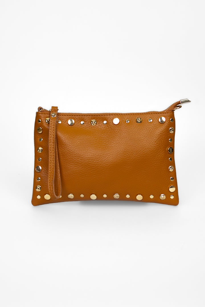 Upper - Borsa pochette con borchie