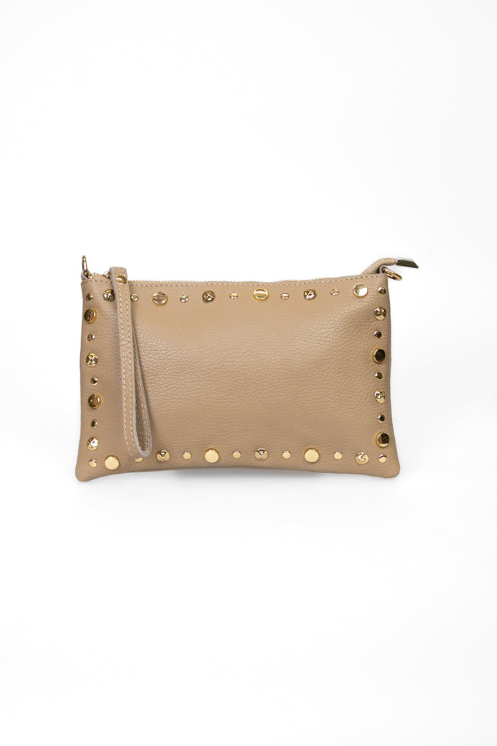 Upper - Borsa pochette con borchie