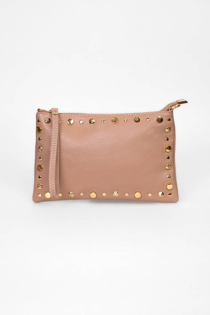 Upper - Borsa pochette con borchie