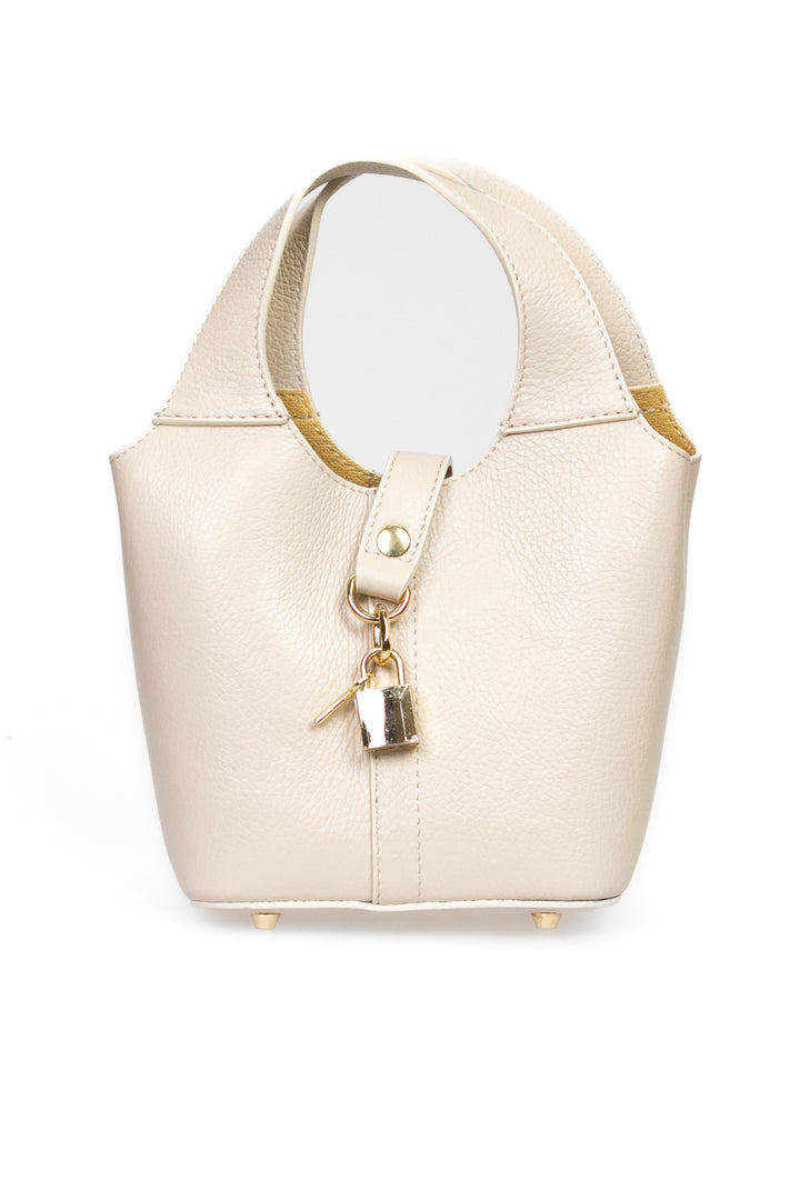 Upper - Borsa secchiello con lucchetto