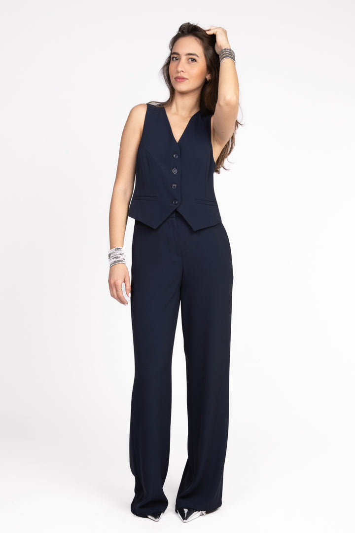 Tensione In - Completo gilet e pantalone in crepe Art. 25C6519