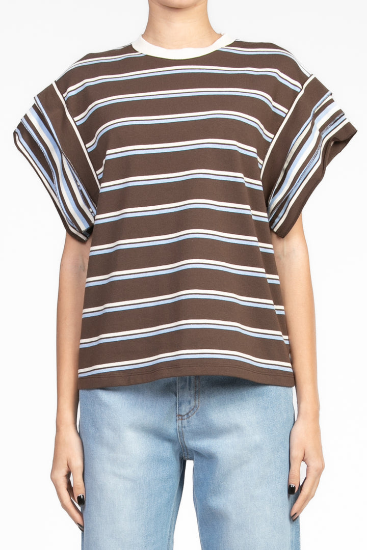 Vicolo - T-shirt girocollo rigata Art. UD0155