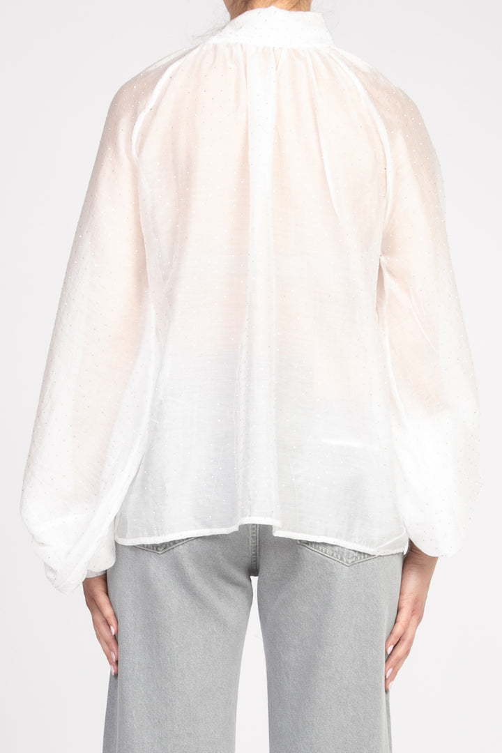 Vicolo - Blusa strass con fiocco Art. TD1183