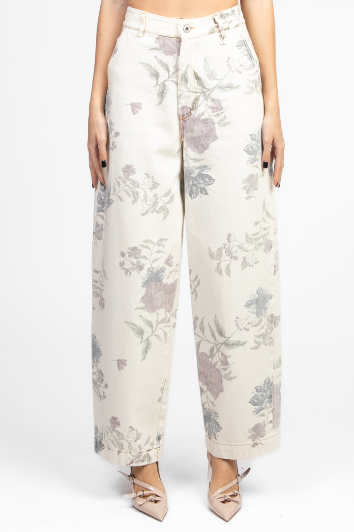 Dixie - Pantalone stampa fiori Art. P014W101