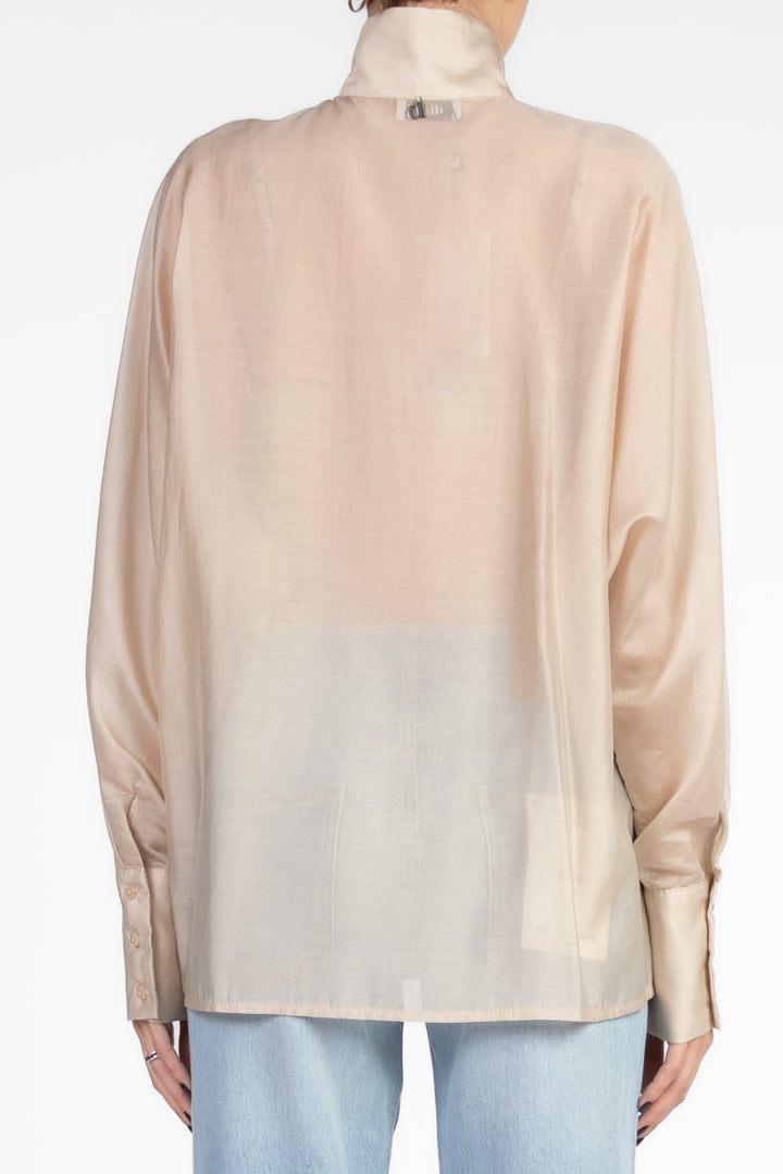 Dixie - Camicia collo coreano con pieghe sul davanti Art. C319W057