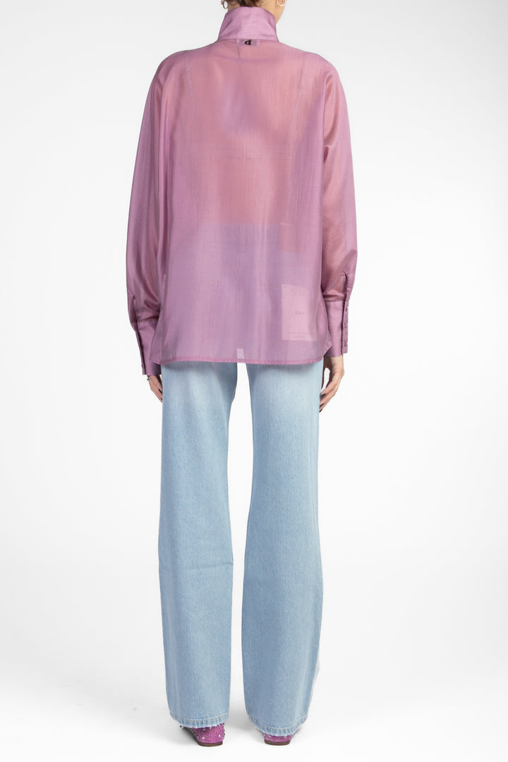 Dixie - Camicia collo coreano con pieghe sul davanti Art. C319W057