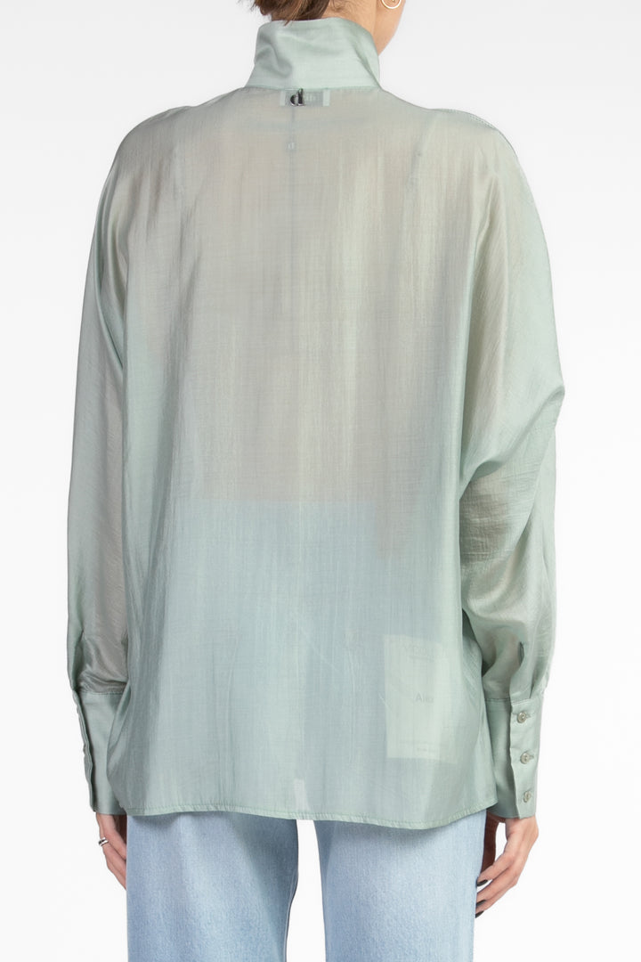 Dixie - Camicia collo coreano con pieghe sul davanti Art. C319W057