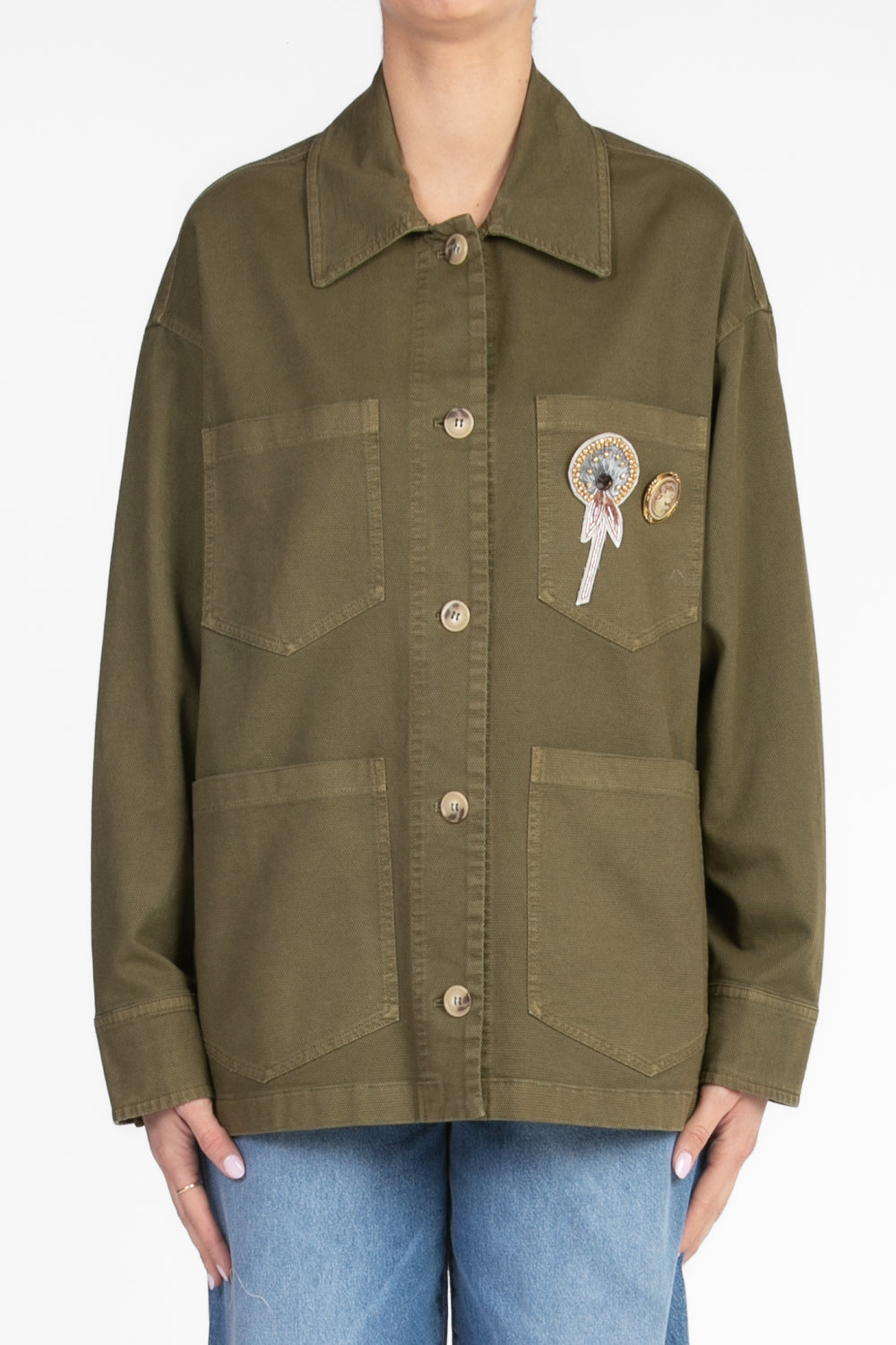 Dixie - Giacca army con spille Art. JDGZWOTP