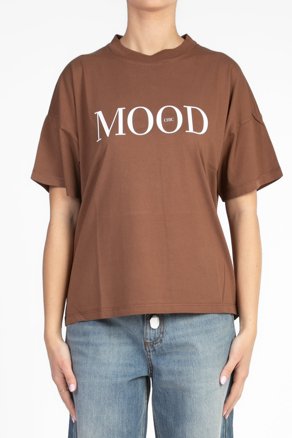 Vicolo - T- shirt stampa “Mood” Art. RD0186