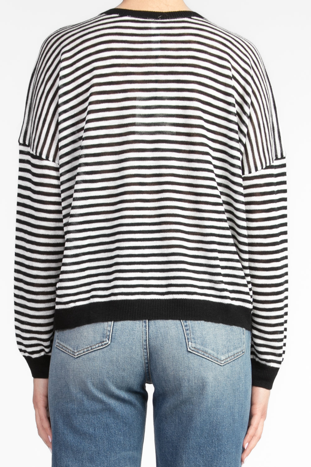 Tensione In - Maglia rigata scollo a V Art. XL24266-A