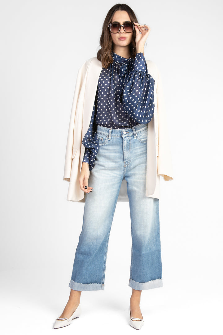 Tensione In - Blusa pois con fiocco Art. 25C6575