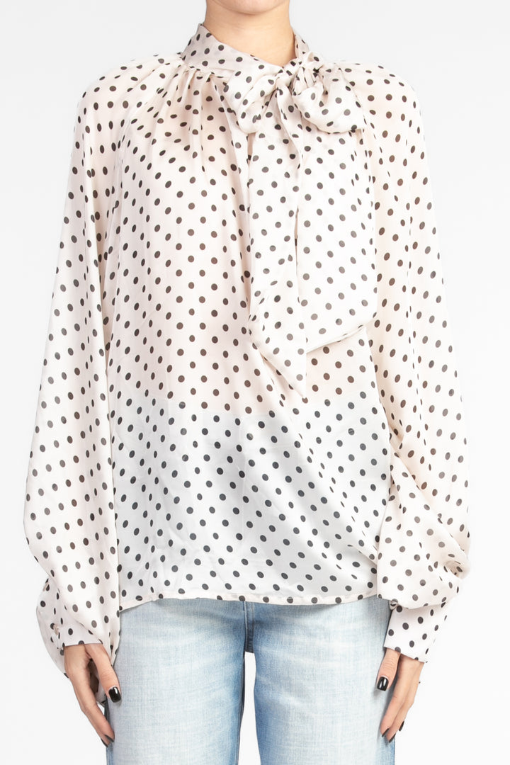 Tensione In - Blusa pois con fiocco Art. 25C6575