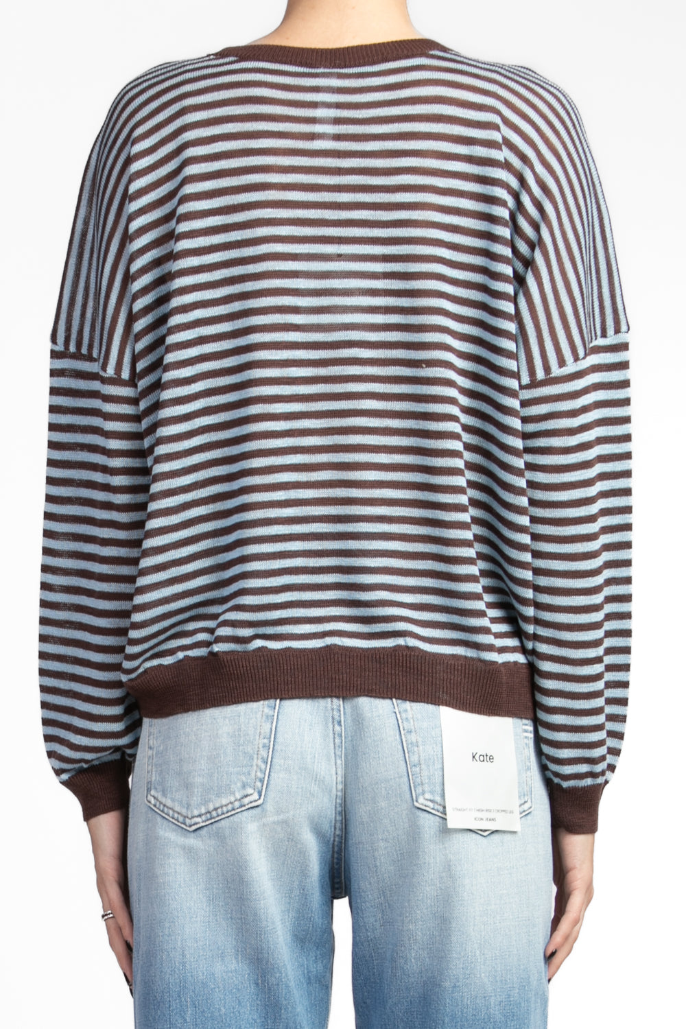 Tensione In - Maglia girocollo rigata Art. XL24265PE25
