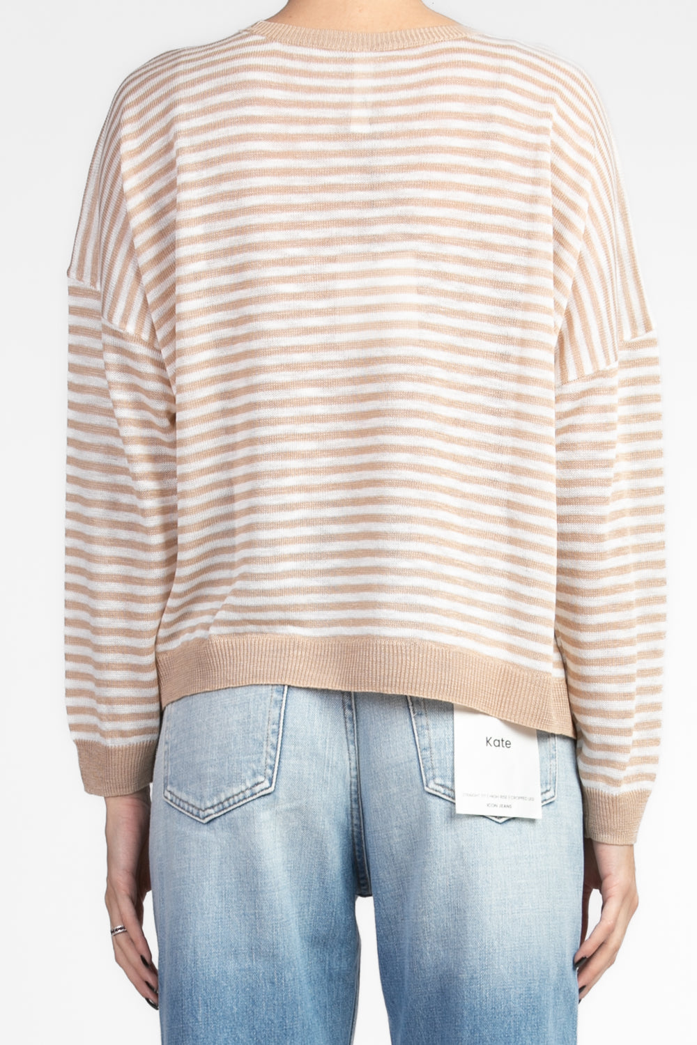 Tensione In - Maglia girocollo rigata Art. XL24265PE25