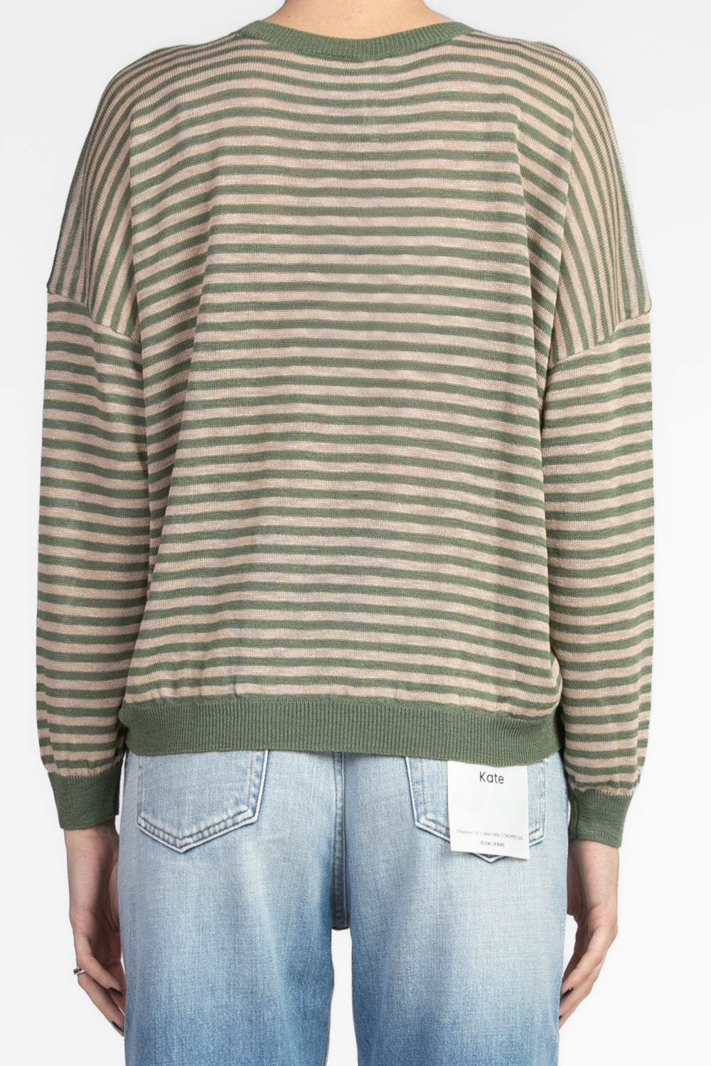 Tensione In - Maglia girocollo rigata Art. XL24265PE25