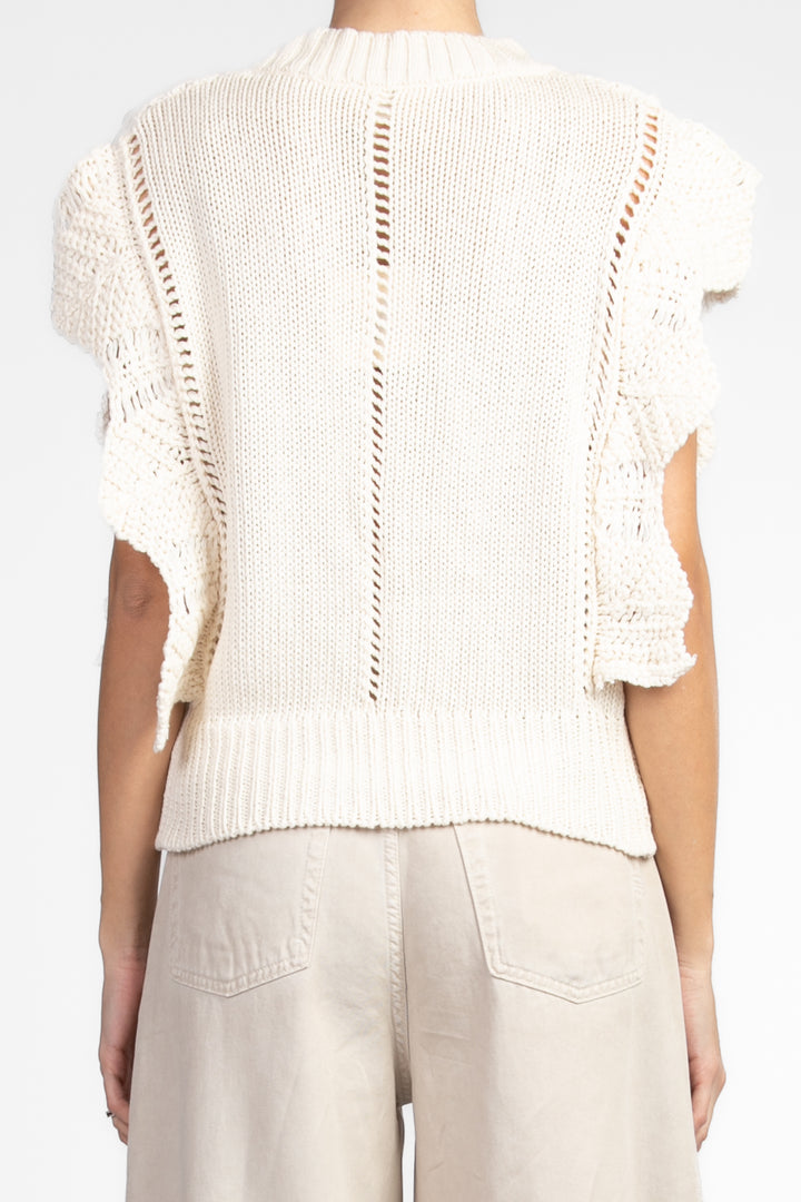 Vicolo - Gilet crochet scollo a v Art. 33012D