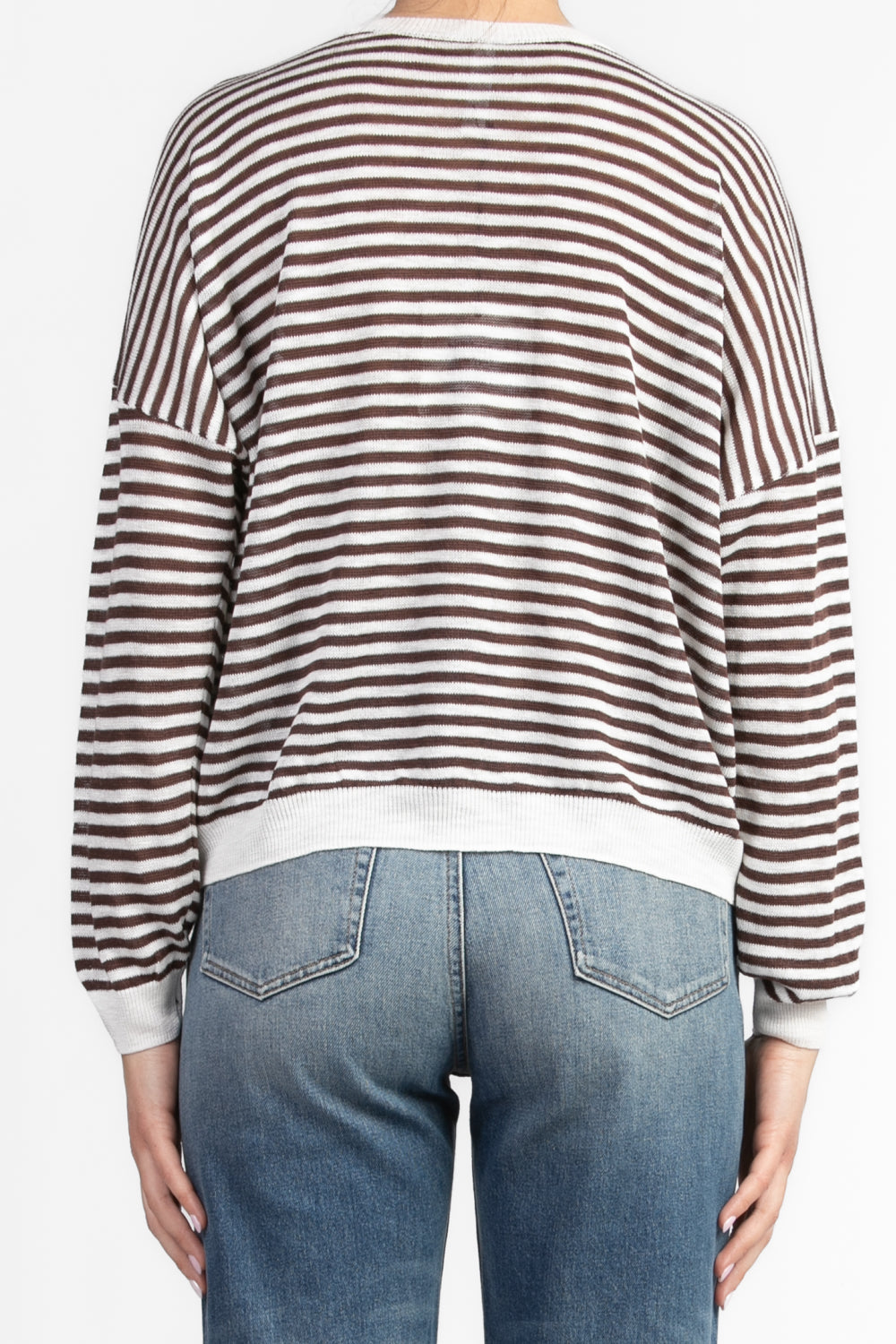 Tensione In - Maglia rigata scollo a V Art. XL24266-A