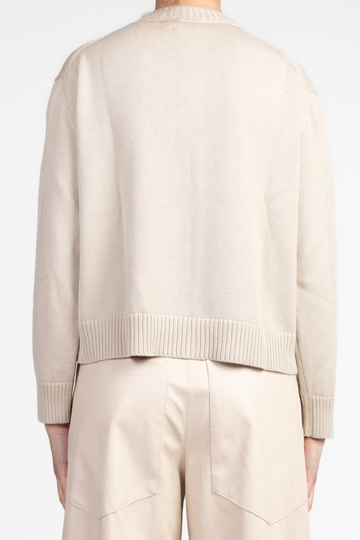 Vicolo - Cardigan girocollo rouches pizzo Art. 77042D