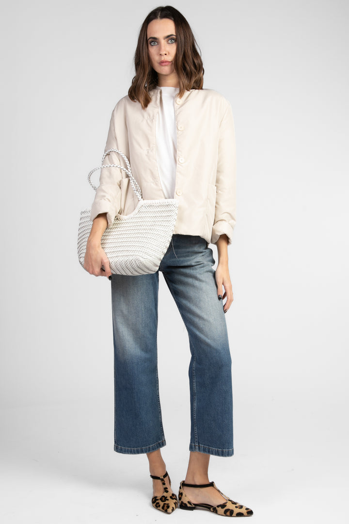 Tensione In - Piumino primaverile con tasche  Art. S25J446