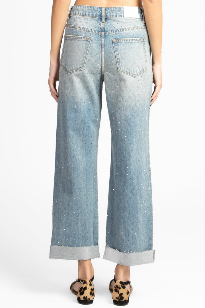 Tensione In - Jeans gamba dritta con strass Art. AI24TENS09