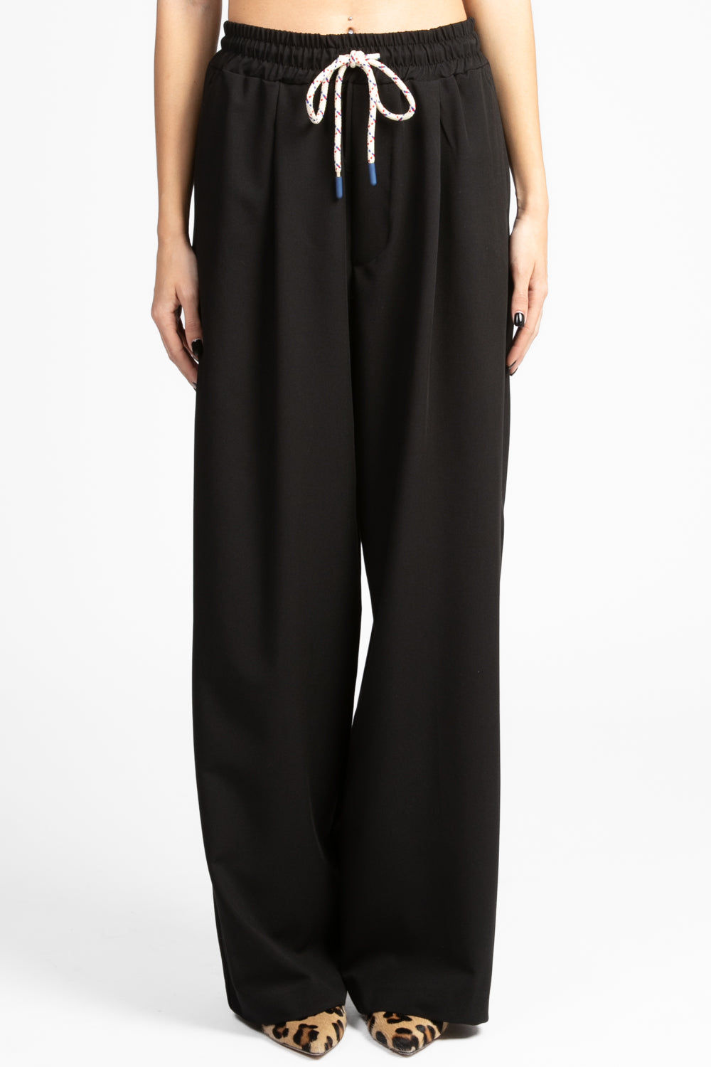 Vicolo - Pantalone palazzo con coulisse Art. TD0569