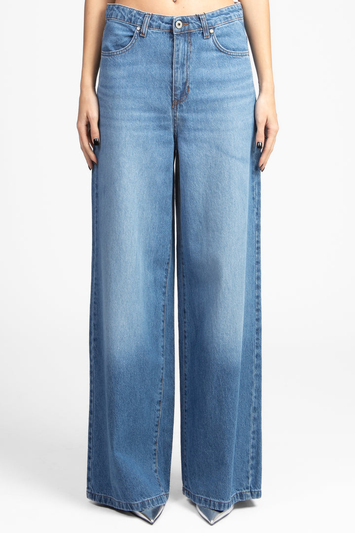 Dixie - Jeans palazzo con tasconi Art. P881W095