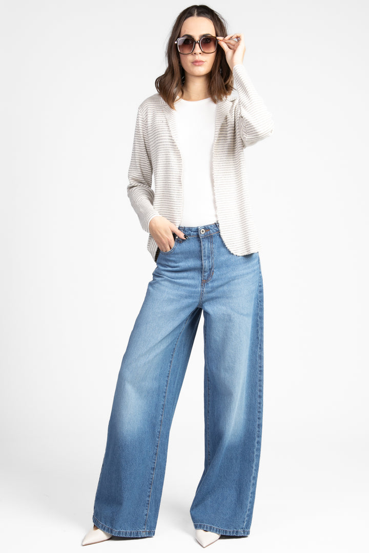 Tensione In - Giacca in maglia a righe lurex Art. E-25280