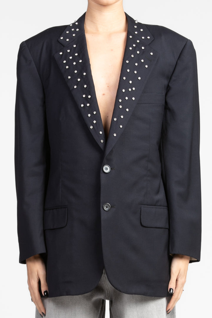 Vicolo - Giacca vintage over con applicazioni Art. RD0092