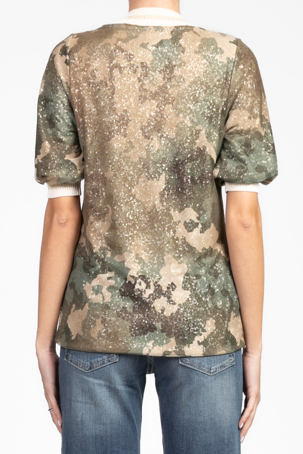 Vicolo - Maglia mimetica con paillettes Art. TD0804