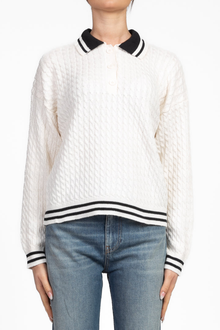 Vicolo - Maglia polo trecce Art. 77064D