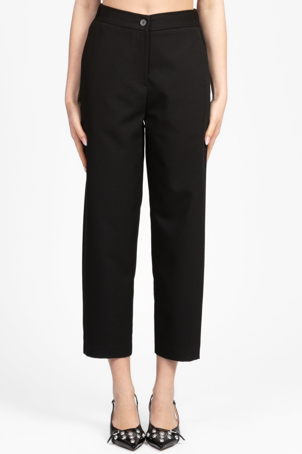 Vicolo - Pantalone carrot con elastico Art. TD0435