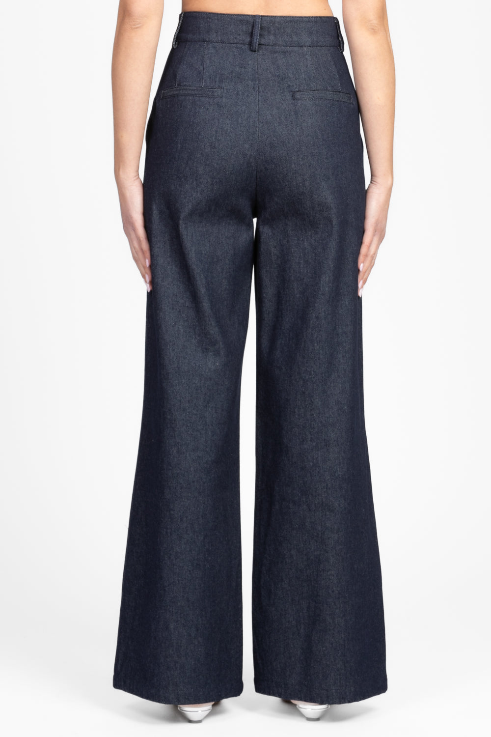 Vicolo - Pantalone palazzo denim con pinces CAMILLA Art. DD5306