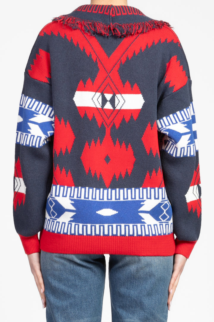 Dixie - Cardigan fantasia etnica Art. M566W073