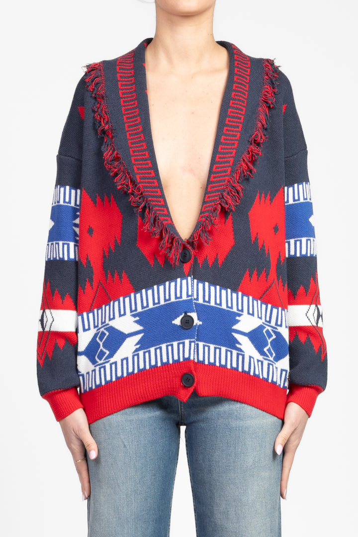 Dixie - Cardigan fantasia etnica Art. M566W073