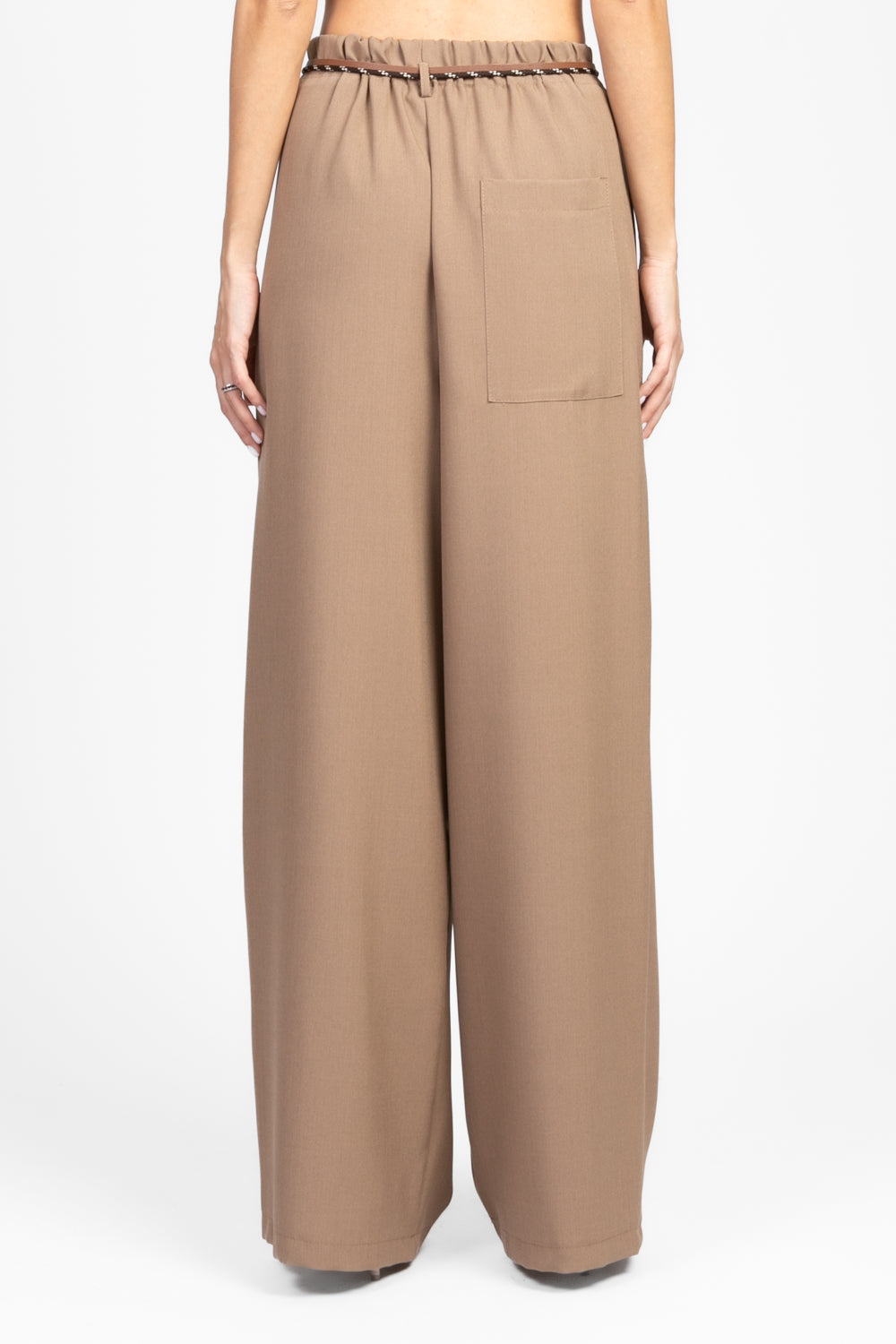Vicolo - Pantalone palazzo con elastico e laccio Art. TD1251