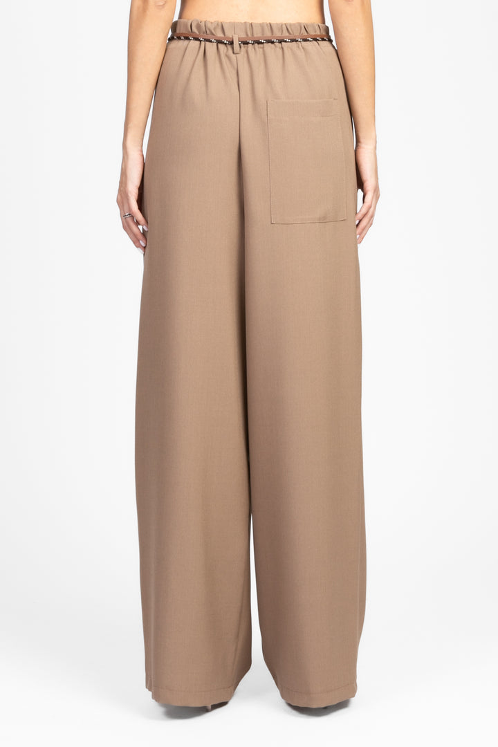 Vicolo - Pantalone palazzo con elastico e laccio Art. TD1251