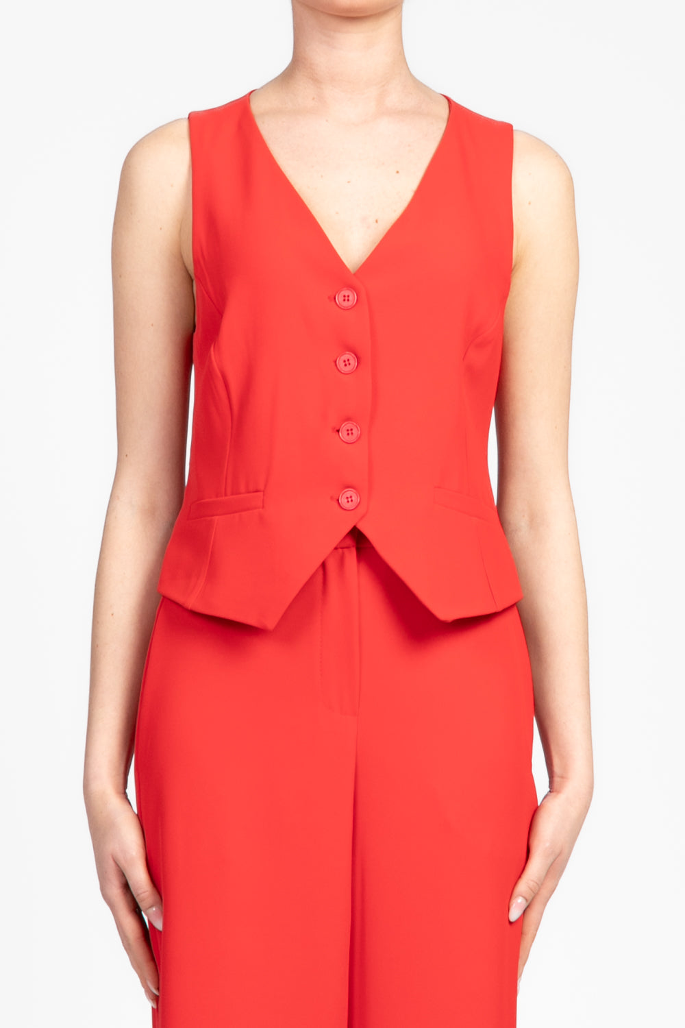 Tensione In - Completo gilet e pantalone in crepe Art. 25C6519