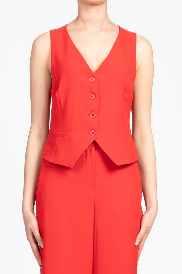 Tensione In - Completo gilet e pantalone in crepe Art. 25C6519
