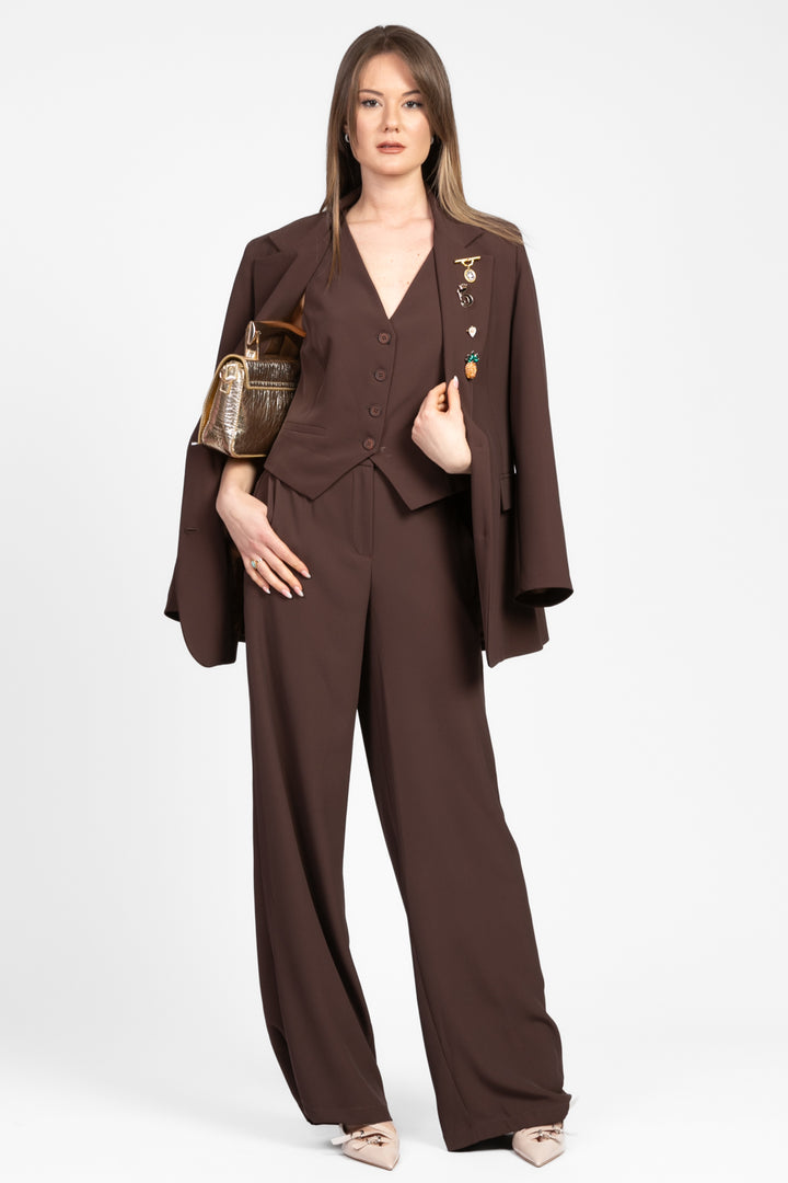 Tensione In - Completo gilet e pantalone in crepe Art. 25C6519