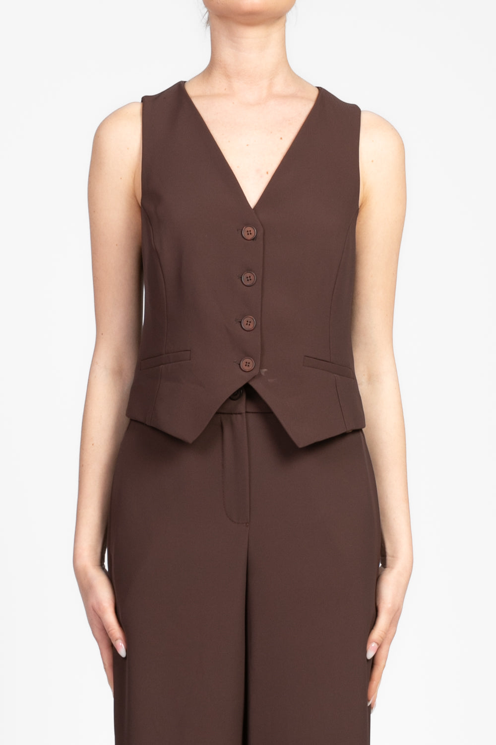 Tensione In - Completo gilet e pantalone in crepe Art. 25C6519