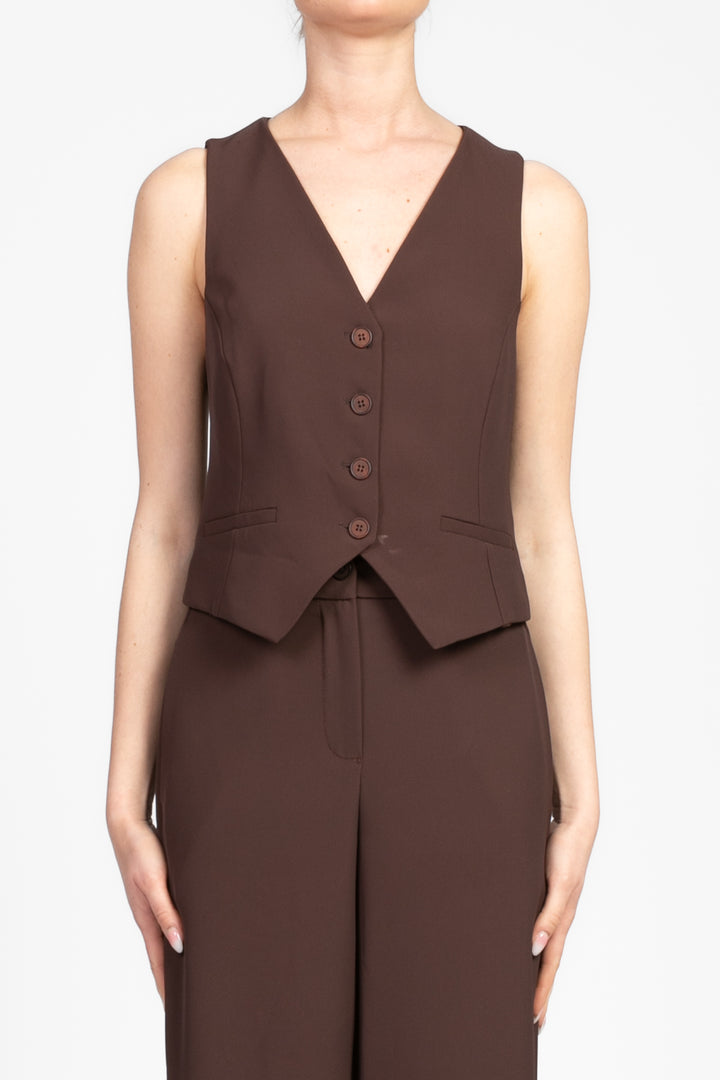 Tensione In - Completo gilet e pantalone in crepe Art. 25C6519