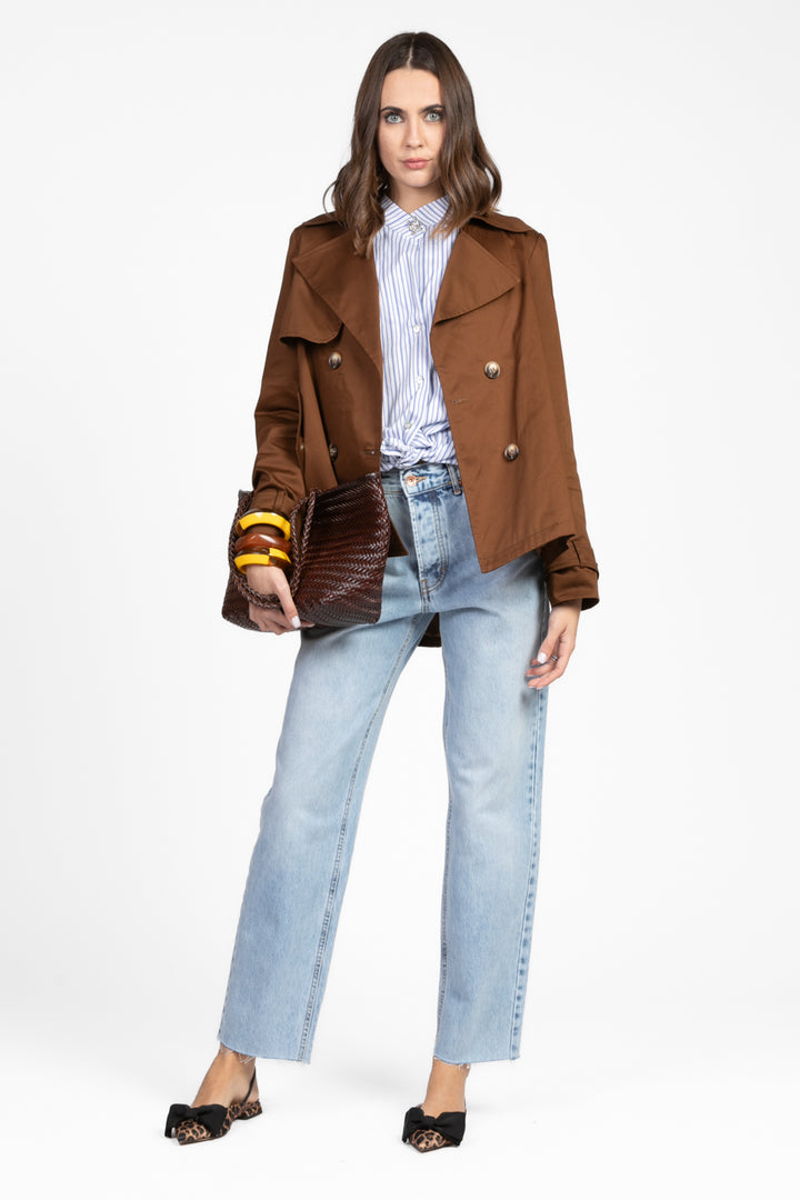 Tensione In - Jeans crop taglio vivo Art. CJ12042