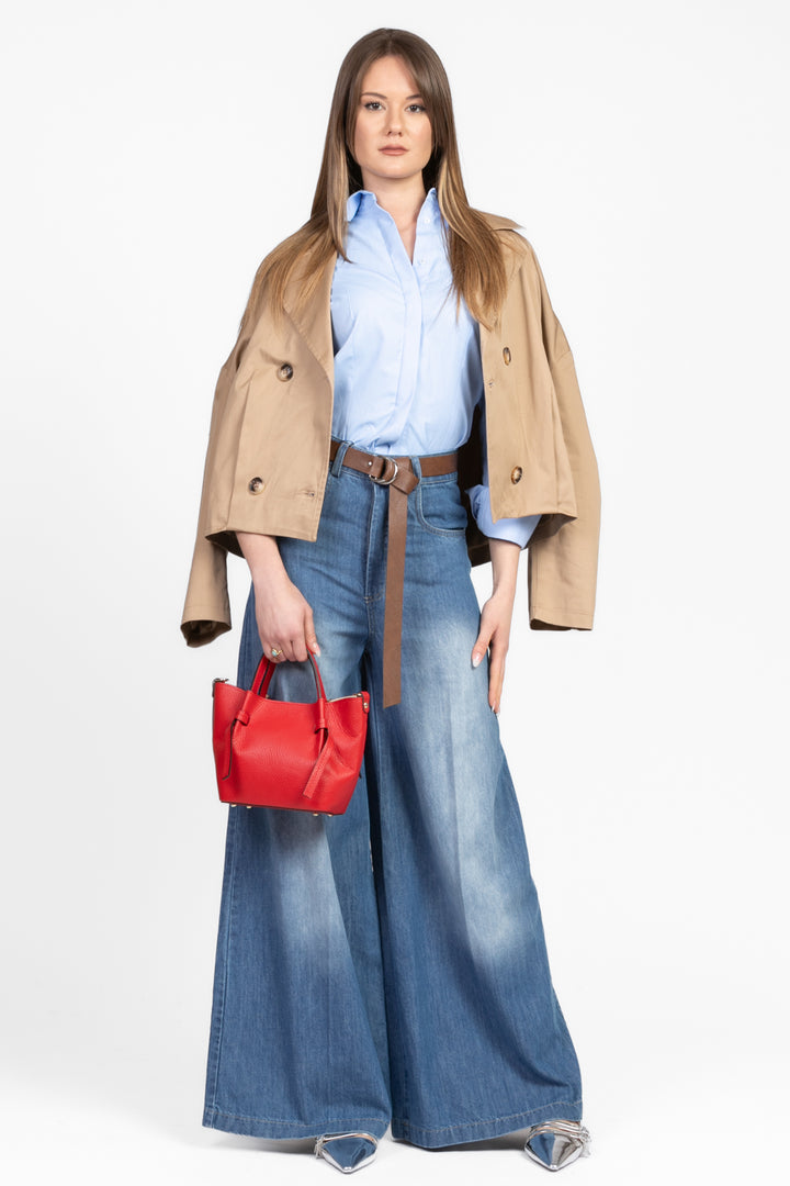 Tensione In - Trench corto con arricciatura Art. 224091/2