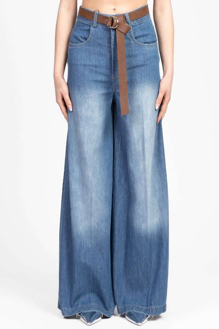 Dixie - Jeans palazzo con cinta Art. P212W100