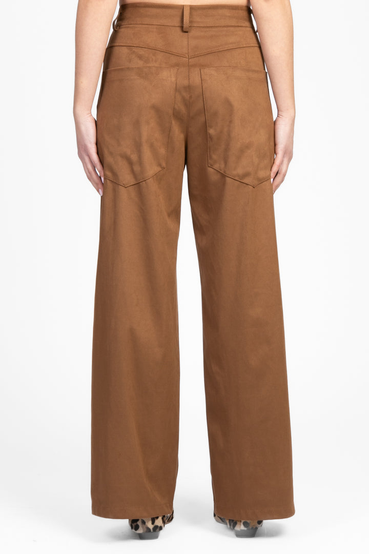 Tensione In - Pantalone scamosciato palazzo Art. 224155-3